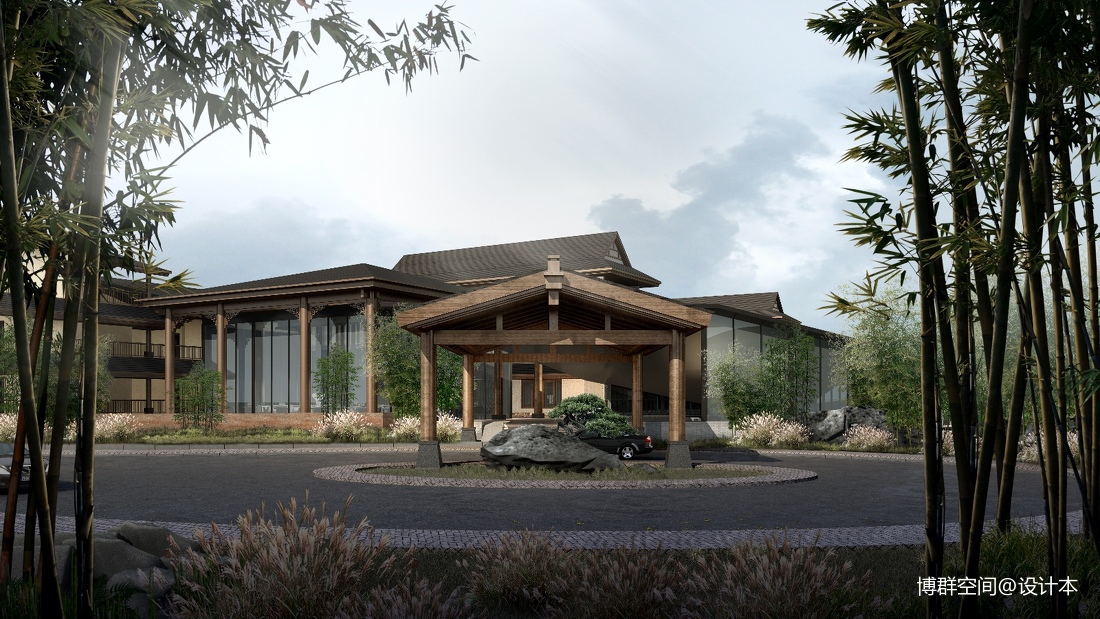 度假酒店建筑外觀(guān)表現(xiàn)_3989703 &ndash; 設(shè)計(jì)本裝修效果圖